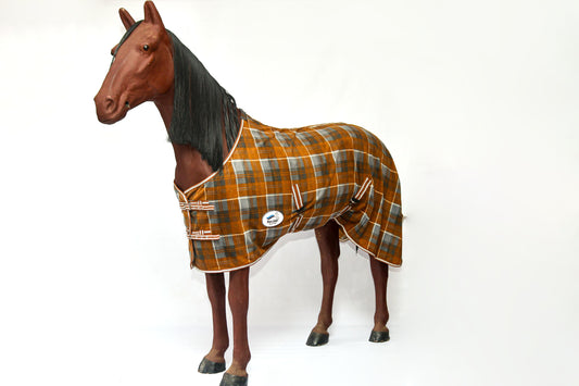 Fleece Blue Steel Brown/Grey