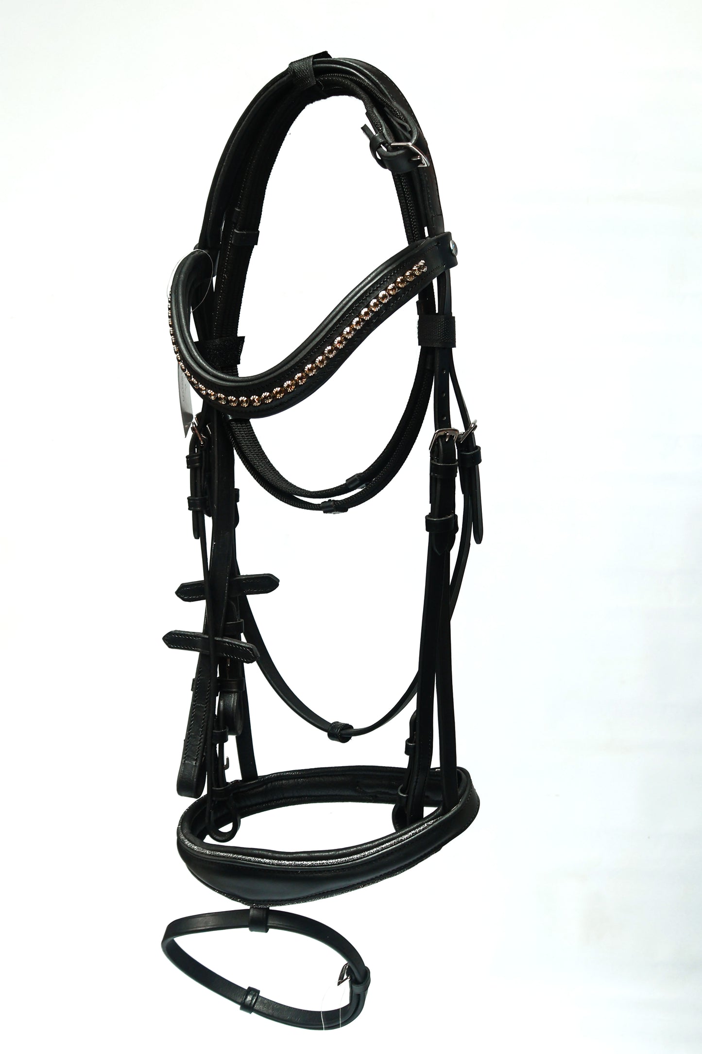 Blue Steel Leather Bridle Glitter